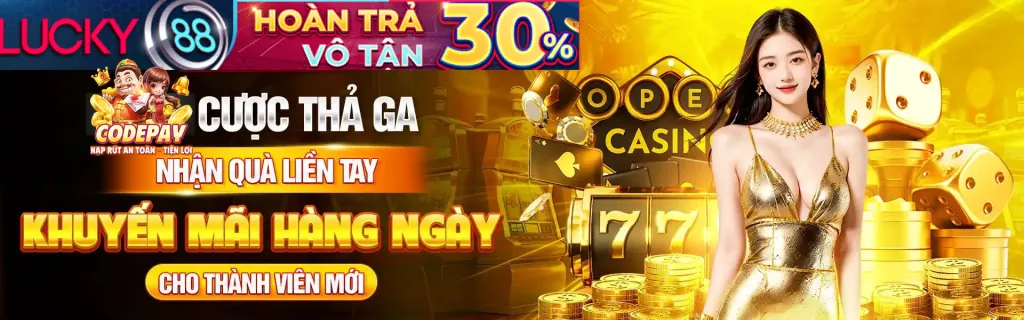 Banner khuyến mãi thưởng chào mừng thành viên mới